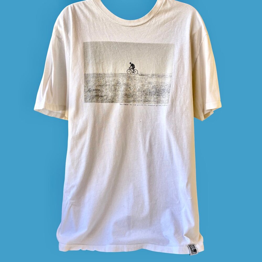 Vans Off The Wall White T-Shirt ART GALLERY Skateboar John Cardiel